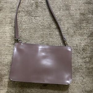 FURLA Minimal Leather Bag in Dusty Mauve
